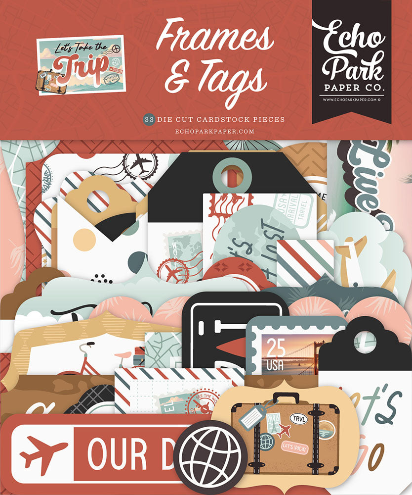 Let's Take The Trip Frames & Tags - Echo Park