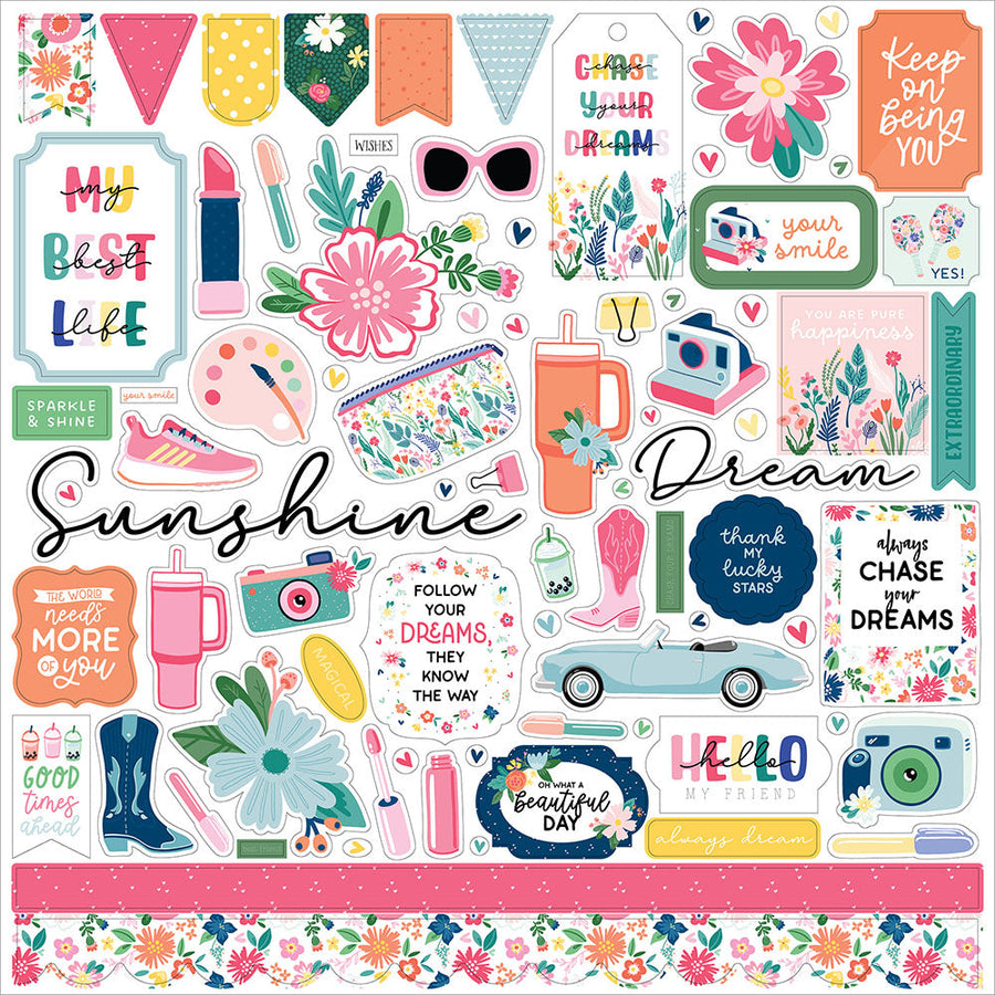 My Best Life Element Stickers - Echo Park