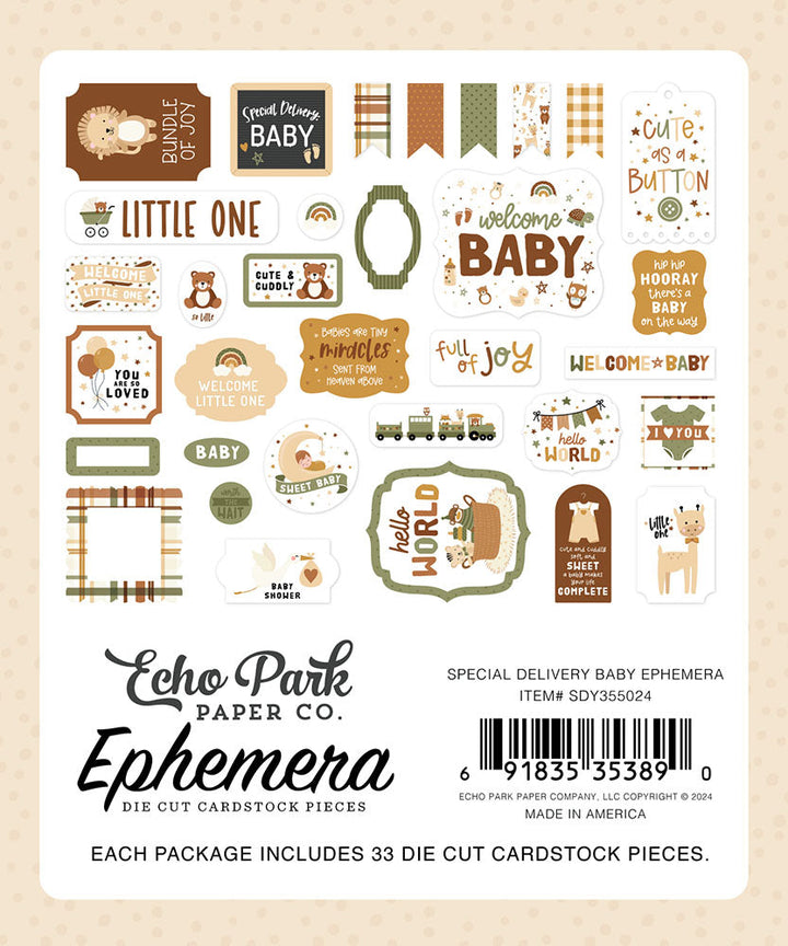 Special Delivery Baby Ephemera - Echo Park