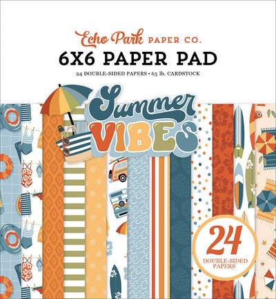 Summer Vibes 6" x 6" Paper Pad - Echo Park