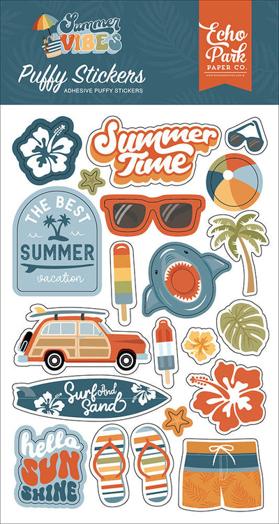 Summer Vibes Puffy Stickers - Echo Park
