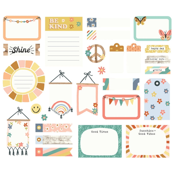 Journal Bits and Pieces - Boho Sunshine Collection - Simple Stories