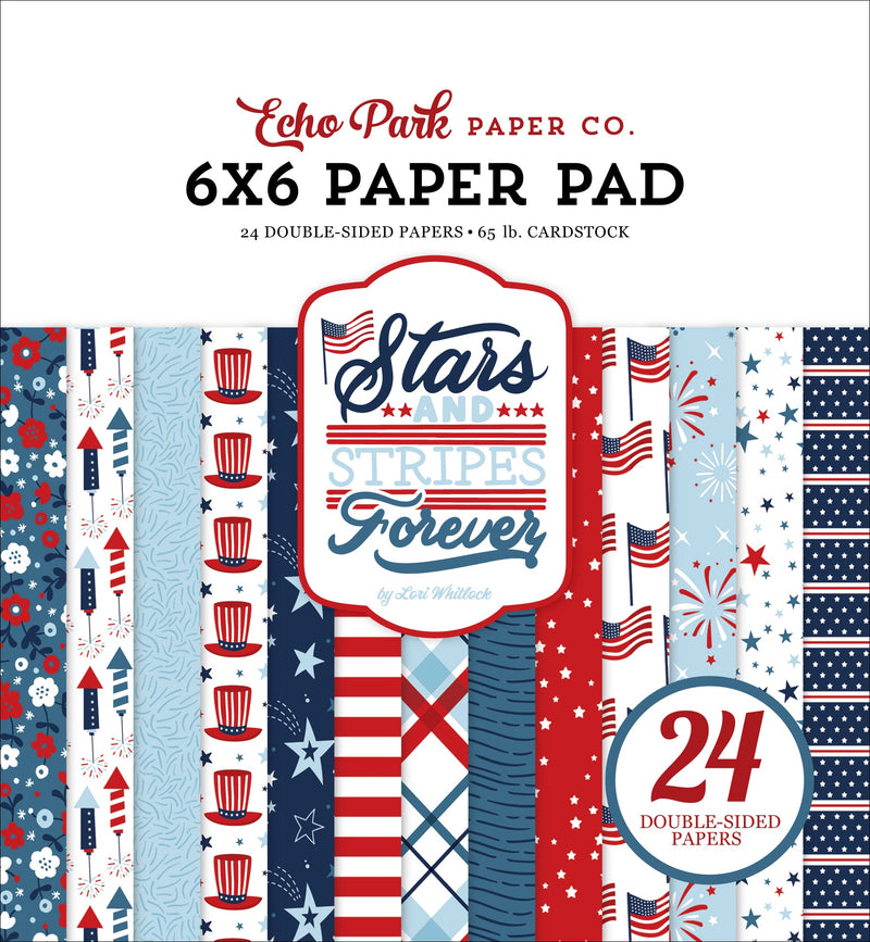 Stars And Stripes Forever 6" x 6" Paper Pad  - Echo Park