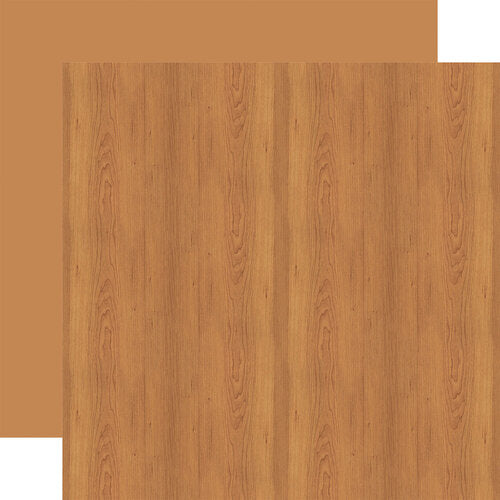 Brown Wood Grain 12" x 12" Patterned Paper - Warm Wood Grain - Echo Park