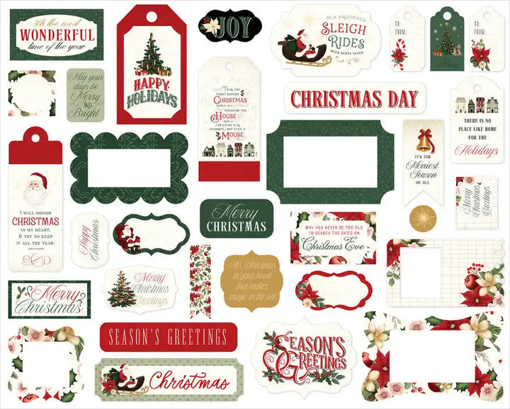 A Vintage Christmas Frames & Tags - Carta Bella