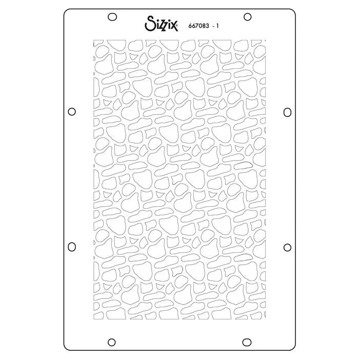 A6 Stencil (4 pack) Background Textures by Vicki Boutin - Sizzix