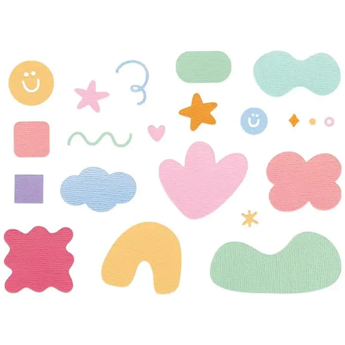 Abstract Doodles Thinlits Die Set Die Set 19PK - Letters by Shells - Shelly Kim - Sizzix