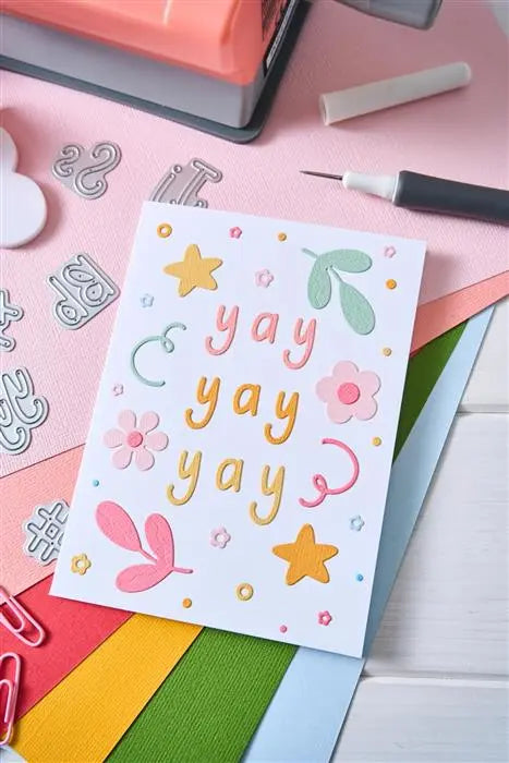 Abstract Doodles Thinlits Die Set Die Set 19PK - Letters by Shells - Shelly Kim - Sizzix