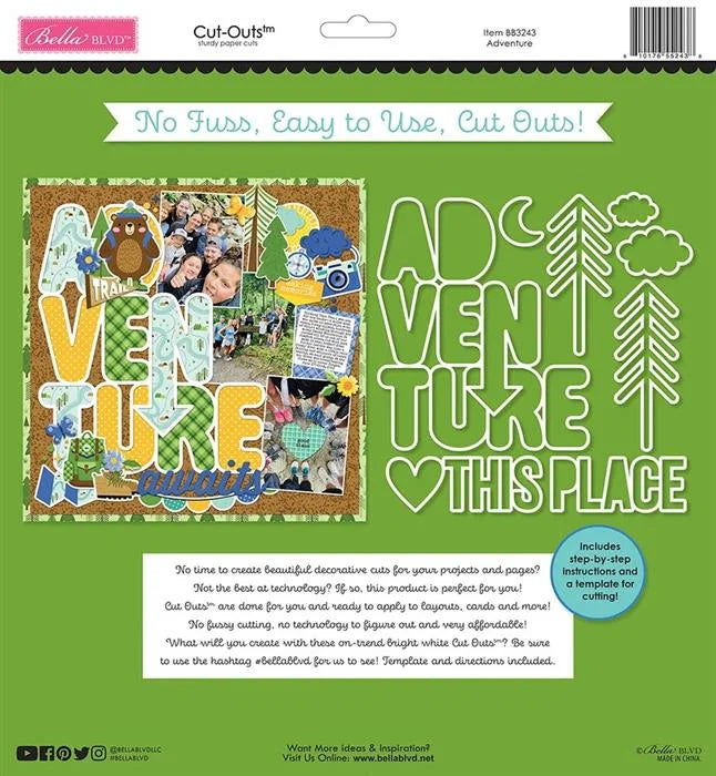 Adventure Awaits Adventure Cut-Outs - Bella Blvd