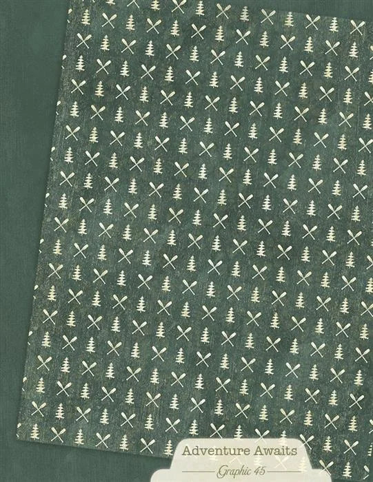 Adventure Awaits Patterns & Solids Paper Pack, 8.5" x 11" - Graphic 45