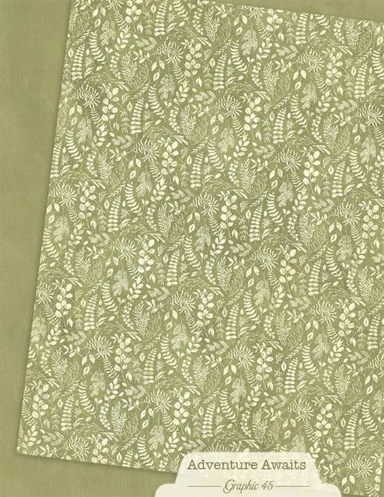 Adventure Awaits Patterns & Solids Paper Pack, 8.5" x 11" - Graphic 45