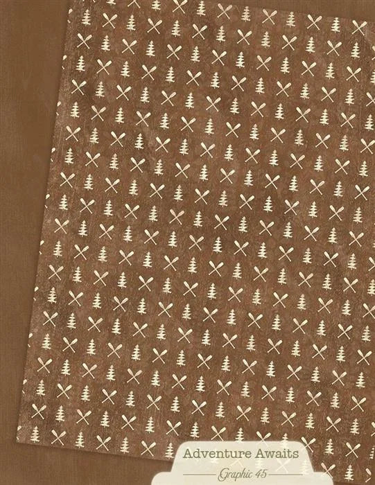 Adventure Awaits Patterns & Solids Paper Pack, 8.5" x 11" - Graphic 45