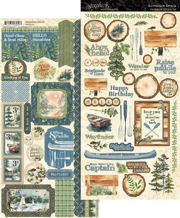 Adventure Awaits Sticker Set - Graphic 45