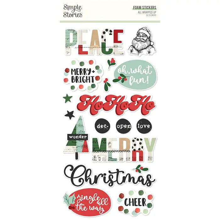 All Wrapped Up Foam Stickers - Simple Stories