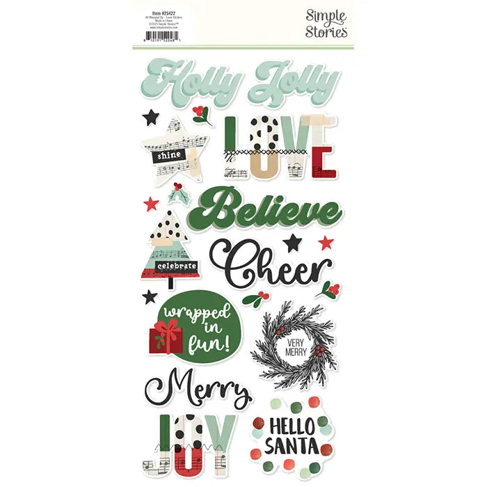 All Wrapped Up Foam Stickers - Simple Stories
