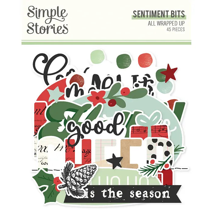 All Wrapped Up Sentiment Bits & Pieces - Simple Stories