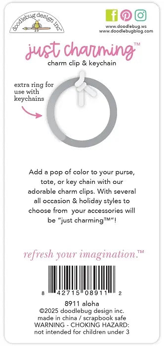 Aloha Just Charming Clip - Summer Fun - Doodlebug