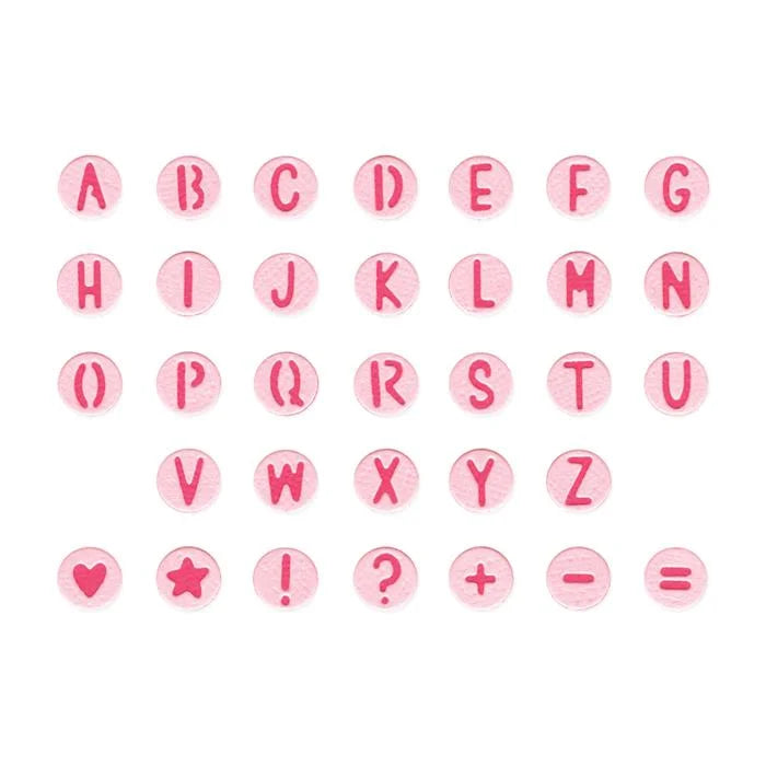 Alphabet Beads Thinlits Die Set (34 pack) by Letters by Shells - Sizzix