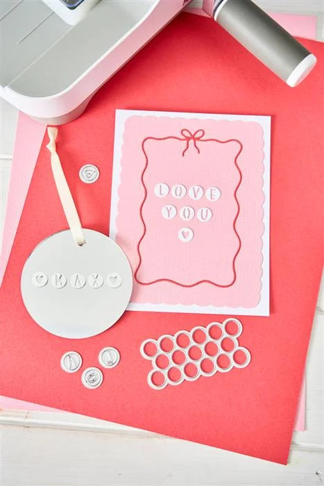 Alphabet Beads Thinlits Die Set (34 pack) by Letters by Shells - Sizzix