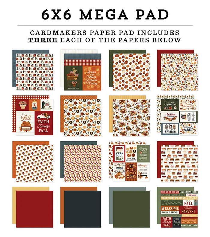 Americana Cardmakers Mega Cardstock Pad, 6" x 6" - Carta Bella