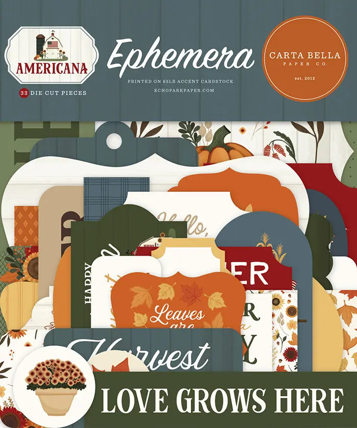 Americana Ephemera Die Cuts - Carta Bella