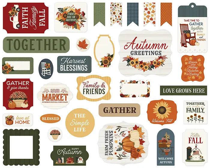 Americana Ephemera Die Cuts - Carta Bella