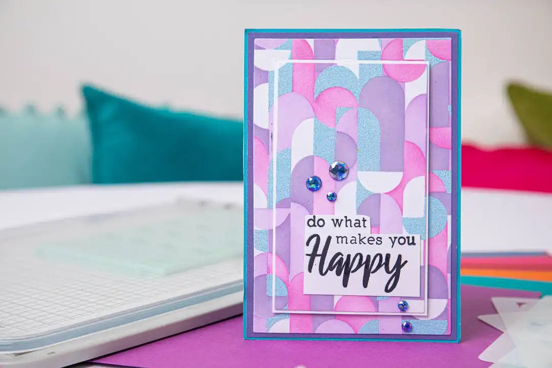 View 3 of Around the Block A6 Layered Stencils (Cosmopolitan series) by Stacey Park - Sizzix