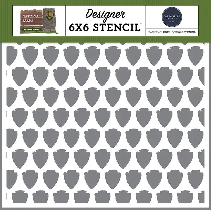 Arrowhead Stencil – National Parks – Carta Bella