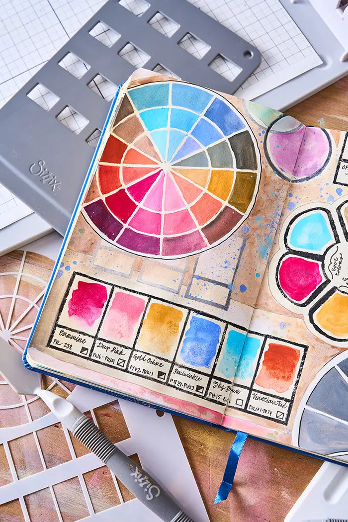 View 11 of Artist Tools Stamps Set w/ Stencils - Studio by Vic Hollins - Sizzix