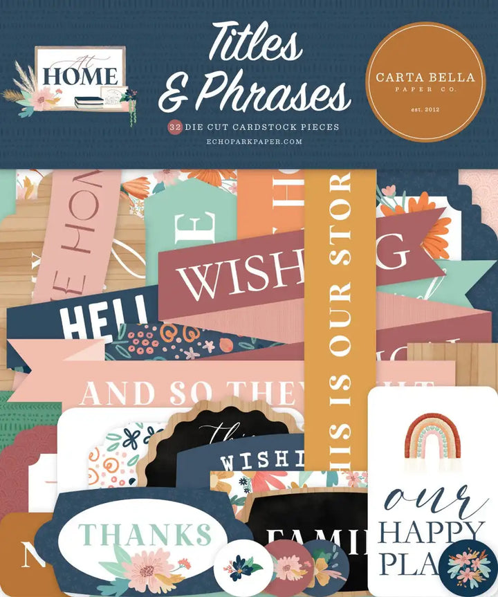 At Home Titles & Phrases - Carta Bella