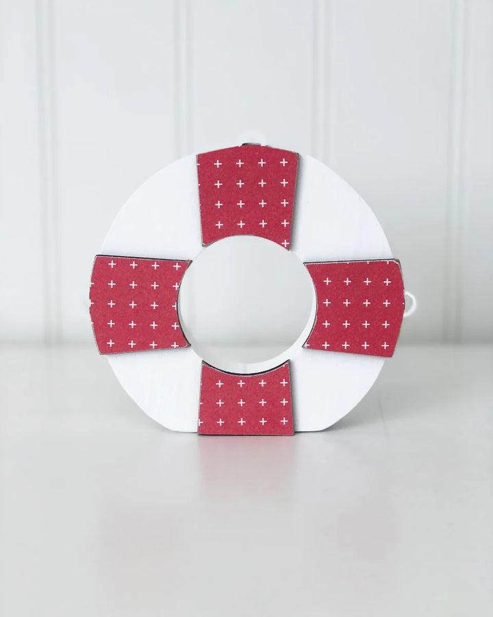 At the Beach Preserver Unfinished Wood Craft - Home - Foundations Decor