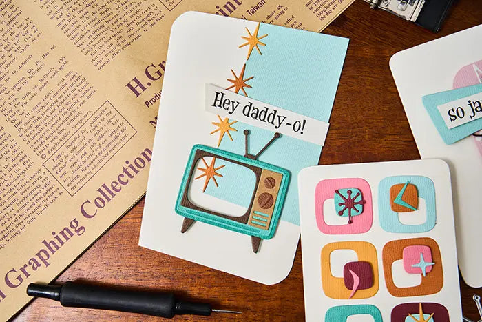 View 5 of Atomic Retro Thinlits Dies - Back from the Vault - Tim Holtz - Sizzix