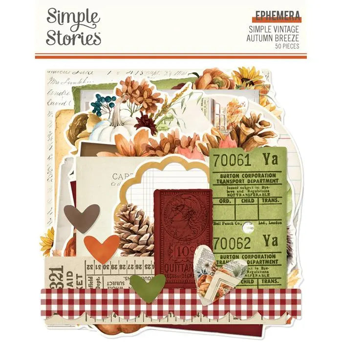 Autumn Breeze Ephemera Die Cuts - Simple Vintage - Simple Stories
