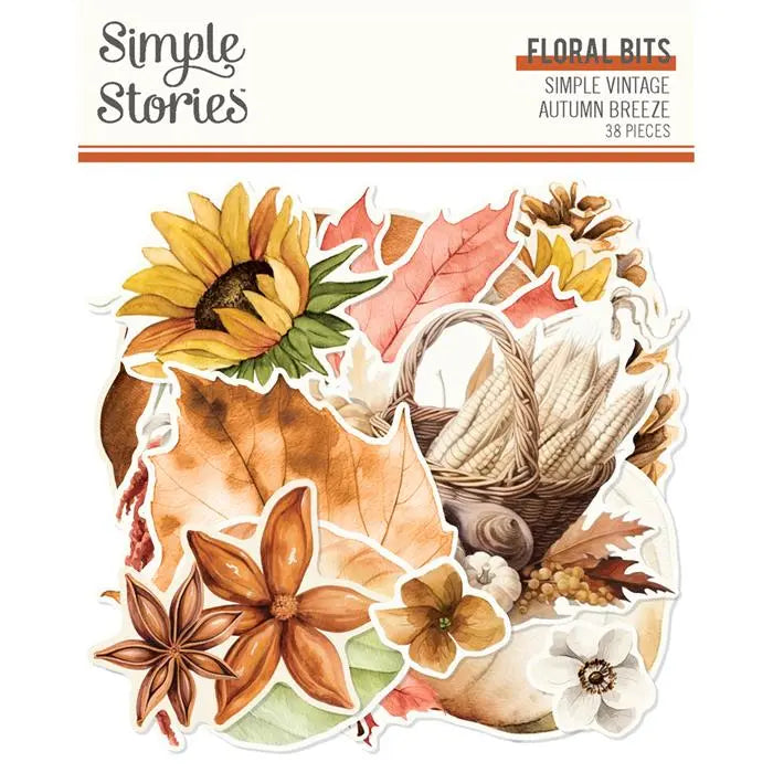Autumn Breeze Floral Bits & Pieces - Simple Vintage - Simple Stories