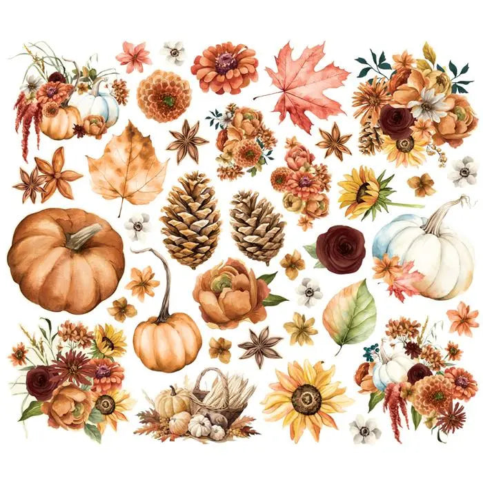 Autumn Breeze Floral Bits & Pieces - Simple Vintage - Simple Stories