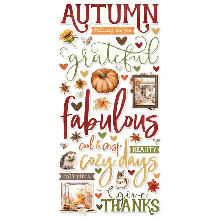 Autumn Breeze Foam Stickers - Simple Vintage - Simple Stories