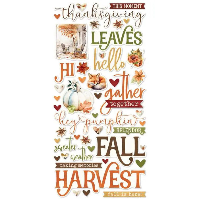 Autumn Breeze Foam Stickers - Simple Vintage - Simple Stories