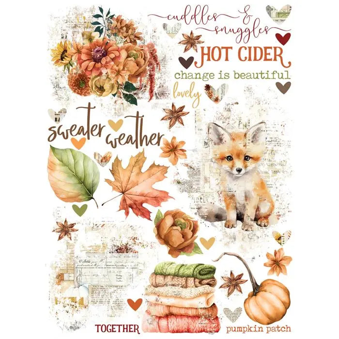 Autumn Breeze Rub Ons - Simple Vintage - Simple Stories