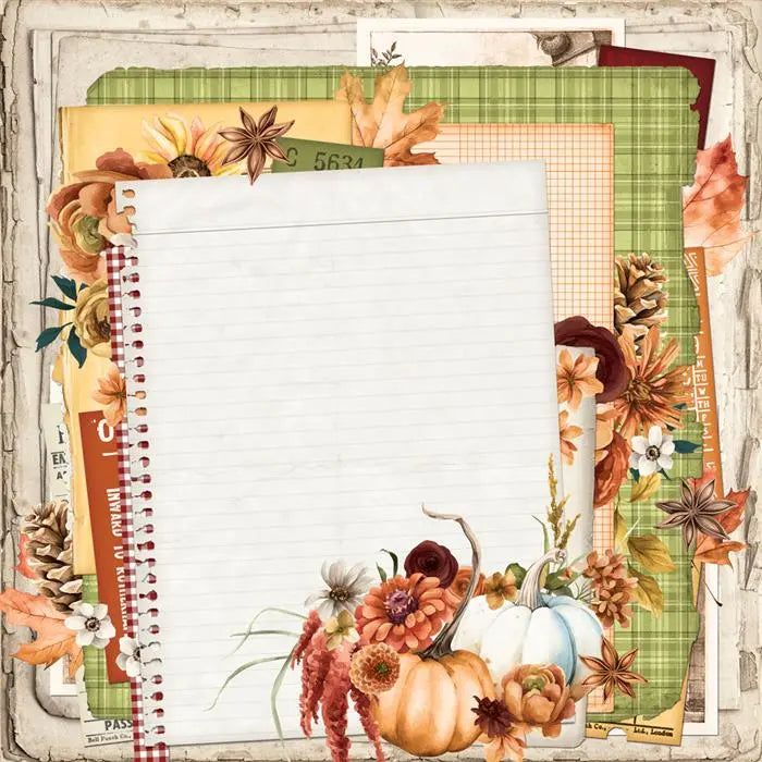 Autumn Breeze Scrapbook Collection Kit, 12" x 12" - Simple Vintage - Simple Stories