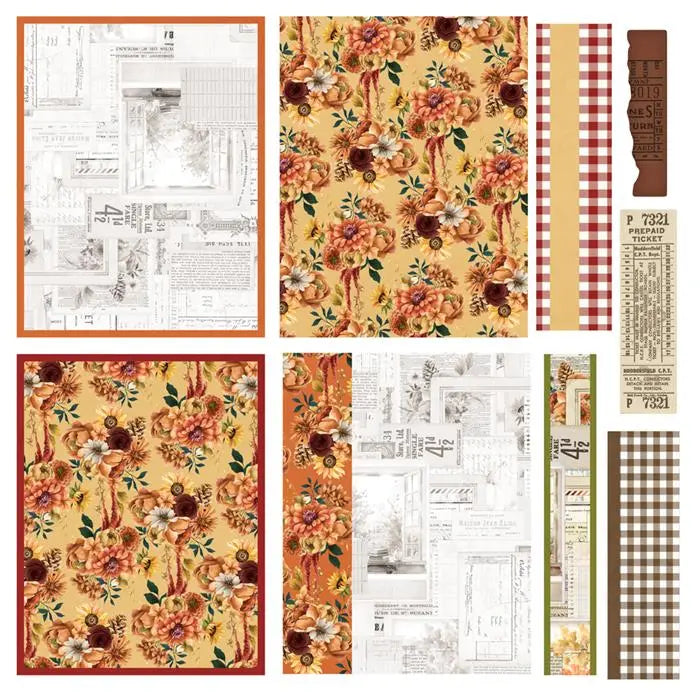 Autumn Breeze Simple Cards Card Kit - Simple Vintage - Simple Stories