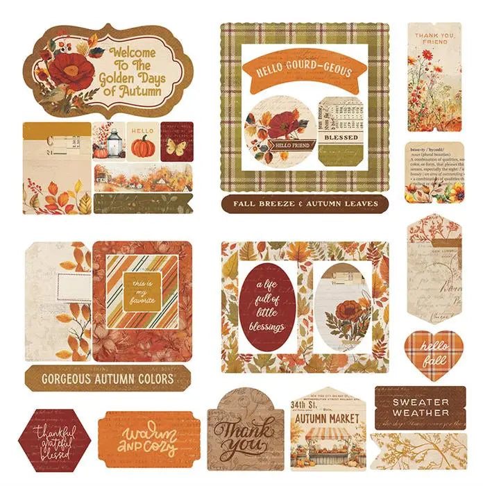 Autumn Junque Ephemera Die Cuts - Photoplay