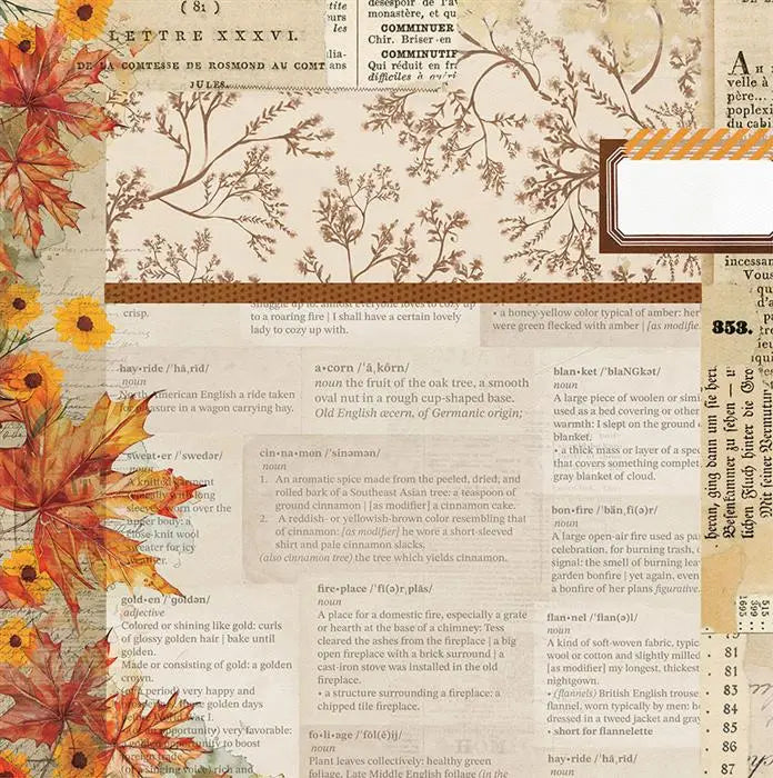 Autumn Junque Scrapbook Collection Kit, 12" x 12" - Photoplay