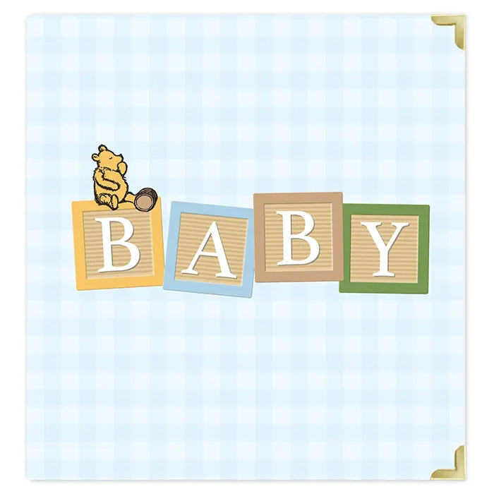 Baby Blocks Blue 6" x 8" Album - Winnie The Pooh Baby - Echo Park