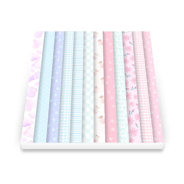 Baby Girl Paper Pack, 6″ x 6″ - Art Impressions