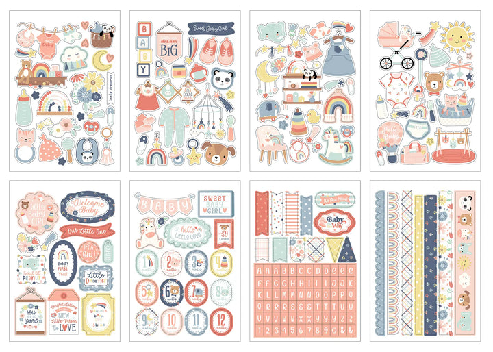 View 2 of Baby On Board Girl Sticker Book - Echo Park