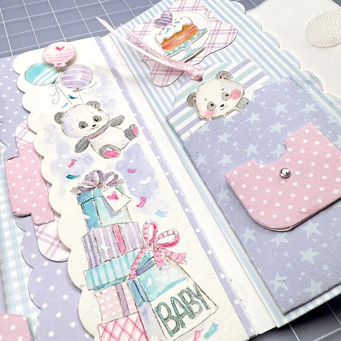 Baby Panda Clear Stamp and Die Set - Art Impressions