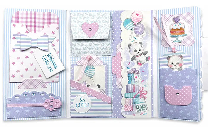 Baby Panda Clear Stamp and Die Set - Art Impressions