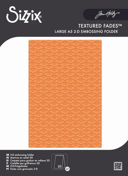 Background 2D Texture Fades Embossing Folder (Large/A5) by Tim Holtz (Vault) - Halloween Collection - Sizzix