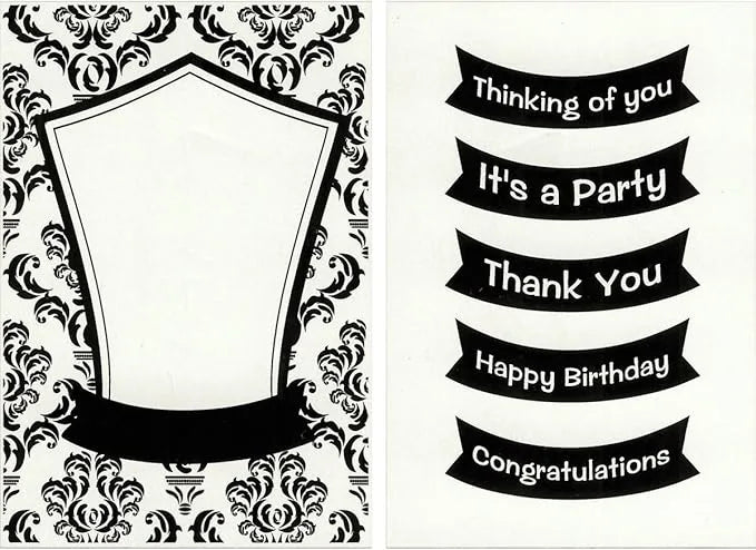 Banners Interchangeable Embossing Folder with 5 Inserts by CGull