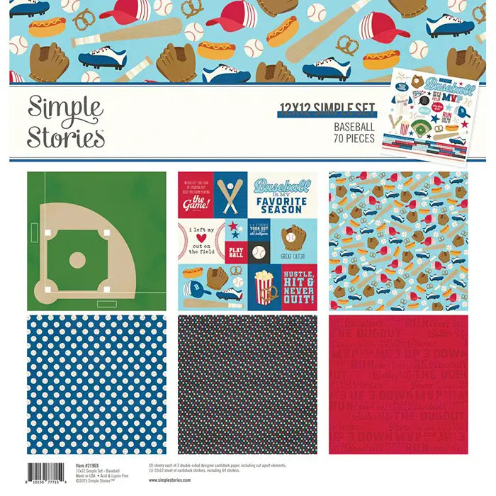 Baseball 12" x 12" Collection Kit - Simple Stories